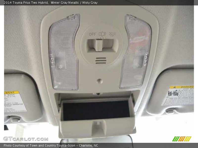 Winter Gray Metallic / Misty Gray 2014 Toyota Prius Two Hybrid