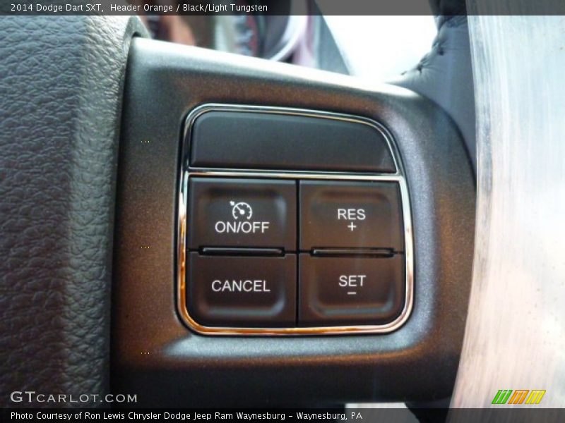 Header Orange / Black/Light Tungsten 2014 Dodge Dart SXT