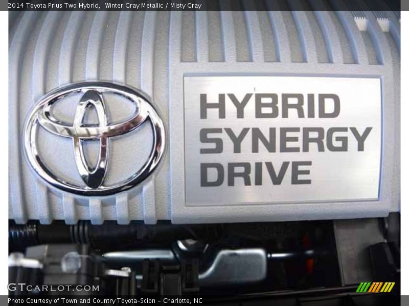 Winter Gray Metallic / Misty Gray 2014 Toyota Prius Two Hybrid