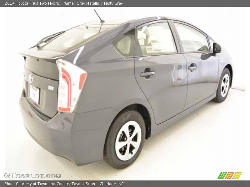 Winter Gray Metallic / Misty Gray 2014 Toyota Prius Two Hybrid