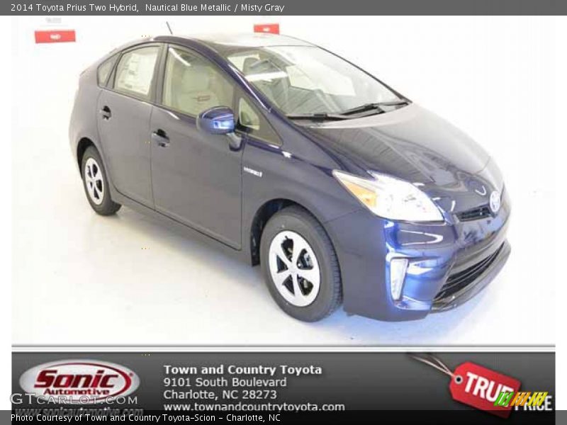 Nautical Blue Metallic / Misty Gray 2014 Toyota Prius Two Hybrid