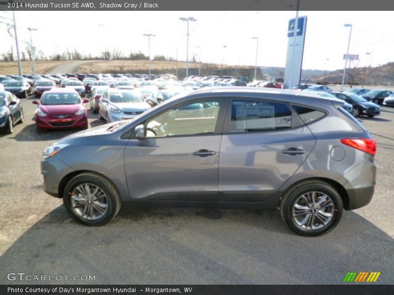 Shadow Gray / Black 2014 Hyundai Tucson SE AWD