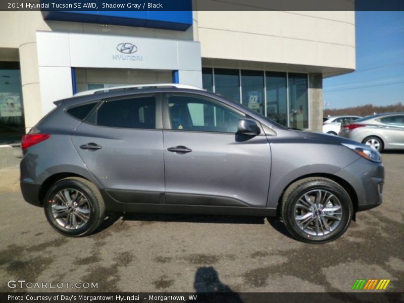 Shadow Gray / Black 2014 Hyundai Tucson SE AWD