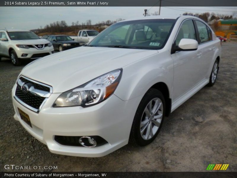 Satin White Pearl / Ivory 2014 Subaru Legacy 2.5i Premium