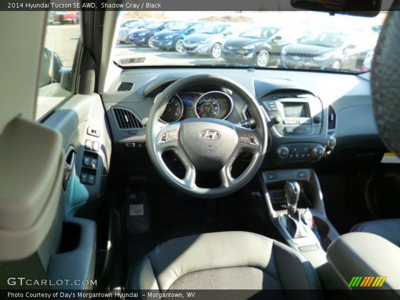 Shadow Gray / Black 2014 Hyundai Tucson SE AWD