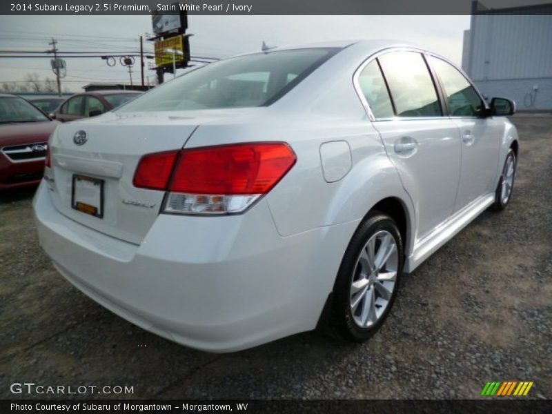 Satin White Pearl / Ivory 2014 Subaru Legacy 2.5i Premium