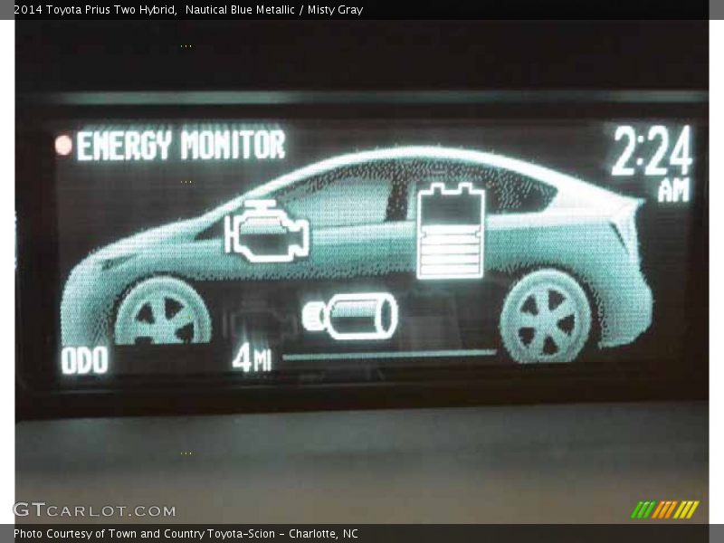 Nautical Blue Metallic / Misty Gray 2014 Toyota Prius Two Hybrid