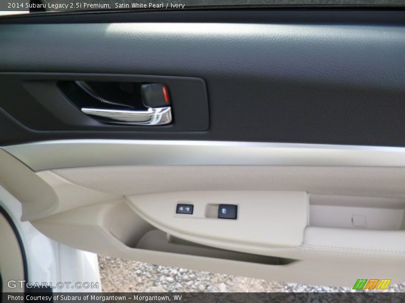 Satin White Pearl / Ivory 2014 Subaru Legacy 2.5i Premium