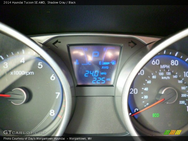 Shadow Gray / Black 2014 Hyundai Tucson SE AWD