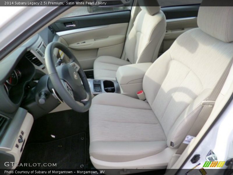 Satin White Pearl / Ivory 2014 Subaru Legacy 2.5i Premium