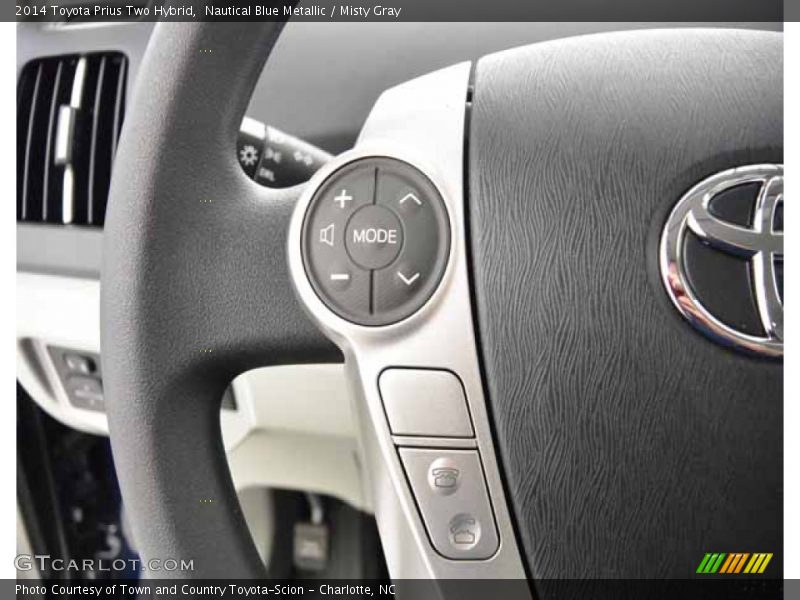 Nautical Blue Metallic / Misty Gray 2014 Toyota Prius Two Hybrid