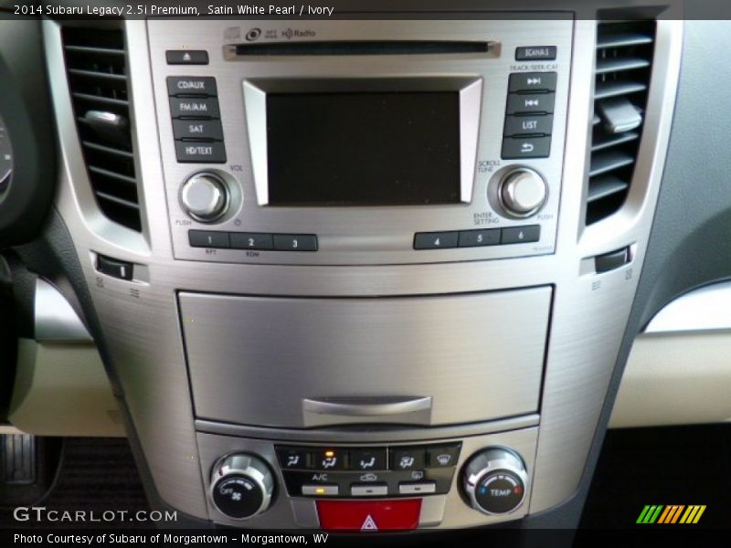 Satin White Pearl / Ivory 2014 Subaru Legacy 2.5i Premium