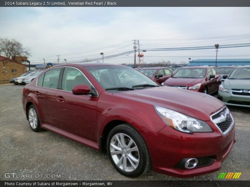 Venetian Red Pearl / Black 2014 Subaru Legacy 2.5i Limited