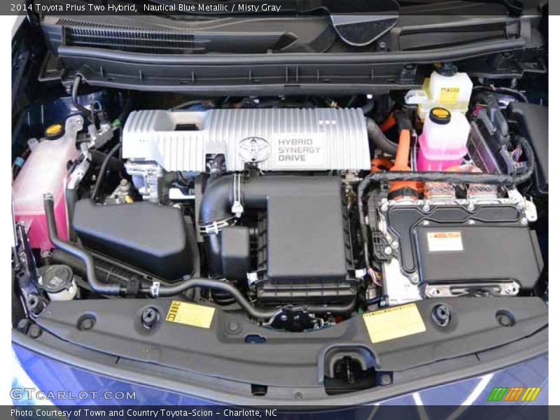 Nautical Blue Metallic / Misty Gray 2014 Toyota Prius Two Hybrid