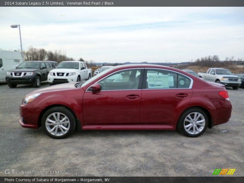 Venetian Red Pearl / Black 2014 Subaru Legacy 2.5i Limited