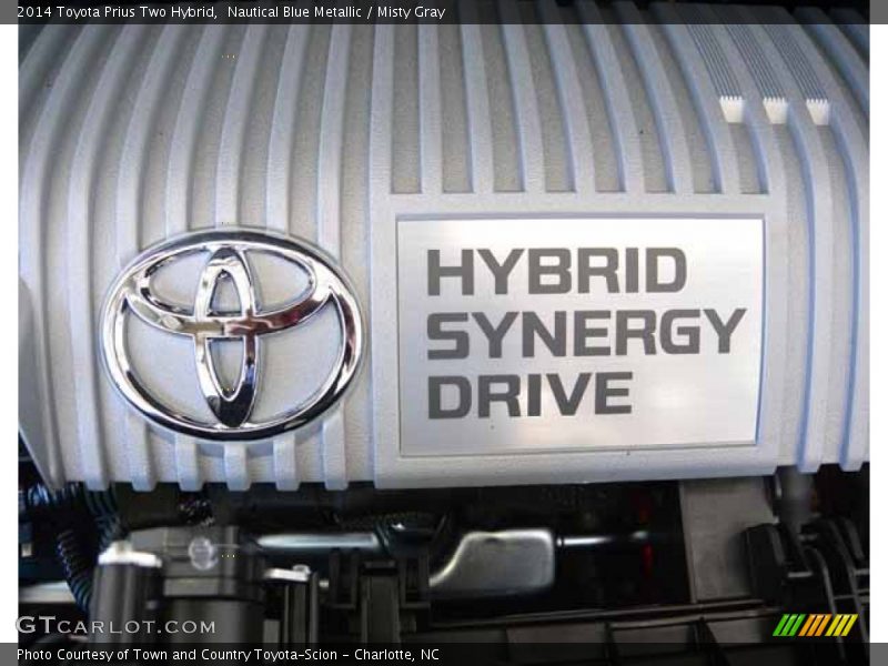 Nautical Blue Metallic / Misty Gray 2014 Toyota Prius Two Hybrid