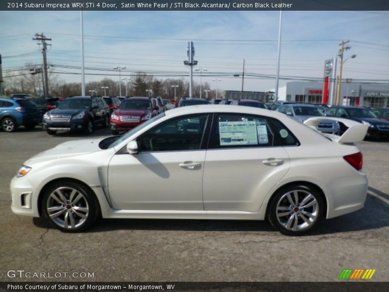  2014 Impreza WRX STi 4 Door Satin White Pearl