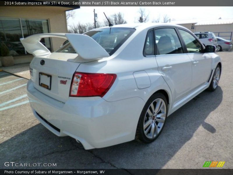Satin White Pearl / STI Black Alcantara/ Carbon Black Leather 2014 Subaru Impreza WRX STi 4 Door