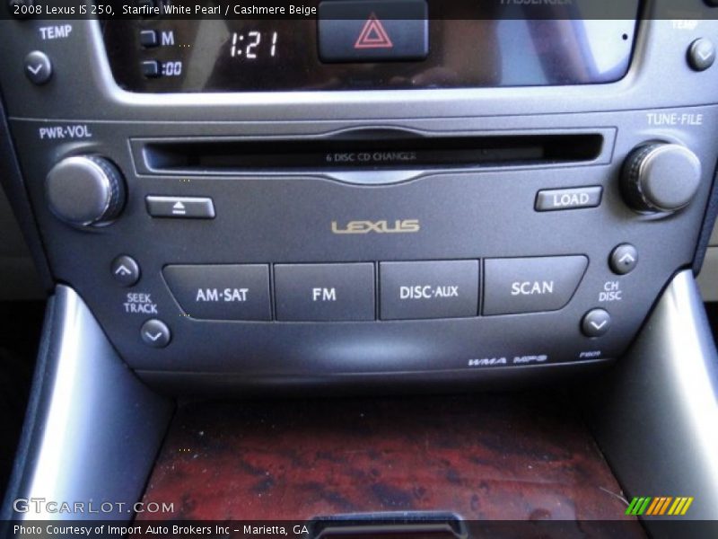 Starfire White Pearl / Cashmere Beige 2008 Lexus IS 250