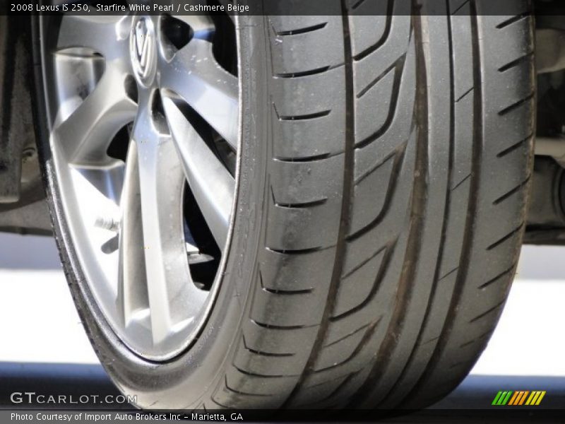 Starfire White Pearl / Cashmere Beige 2008 Lexus IS 250
