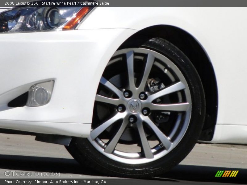 Starfire White Pearl / Cashmere Beige 2008 Lexus IS 250