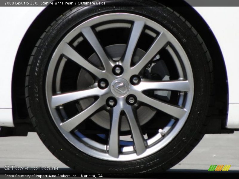 Starfire White Pearl / Cashmere Beige 2008 Lexus IS 250