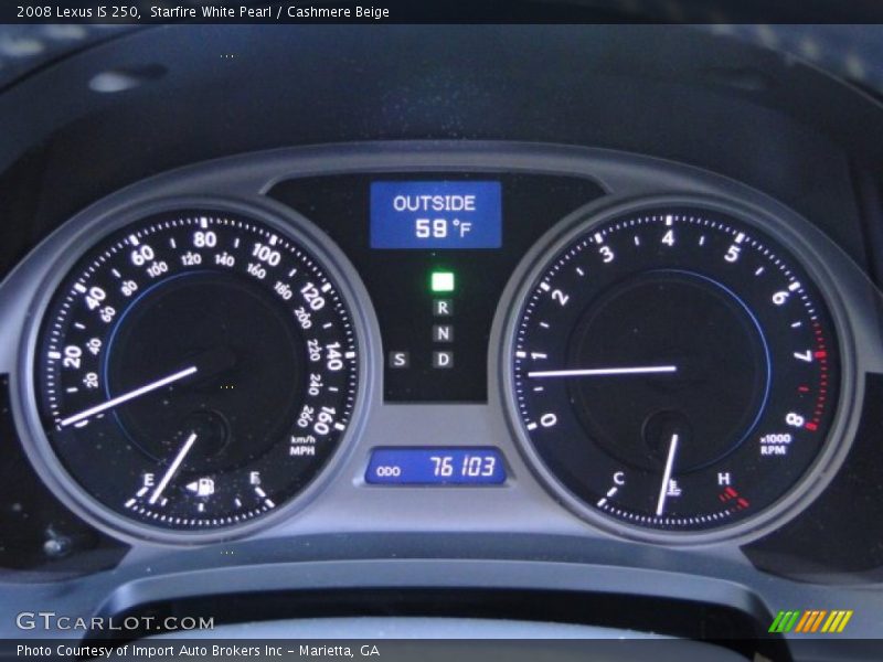 Starfire White Pearl / Cashmere Beige 2008 Lexus IS 250