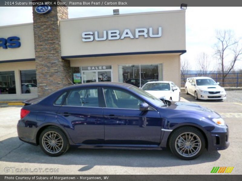 Plasma Blue Pearl / Carbon Black 2014 Subaru Impreza WRX 4 Door
