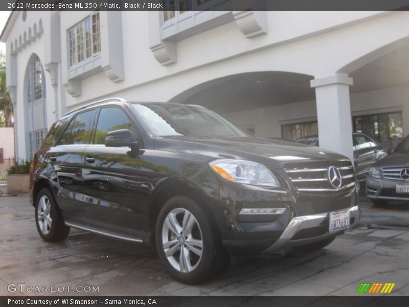 Black / Black 2012 Mercedes-Benz ML 350 4Matic