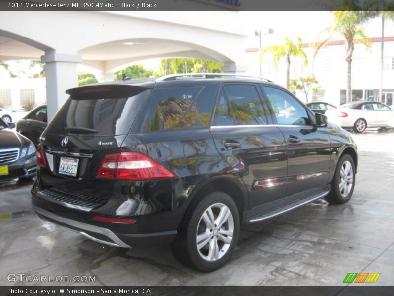Black / Black 2012 Mercedes-Benz ML 350 4Matic