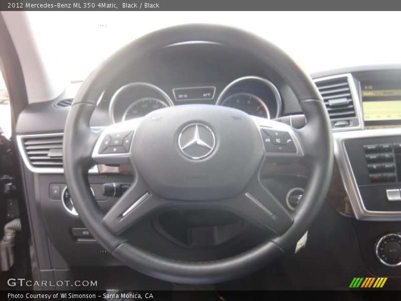 Black / Black 2012 Mercedes-Benz ML 350 4Matic