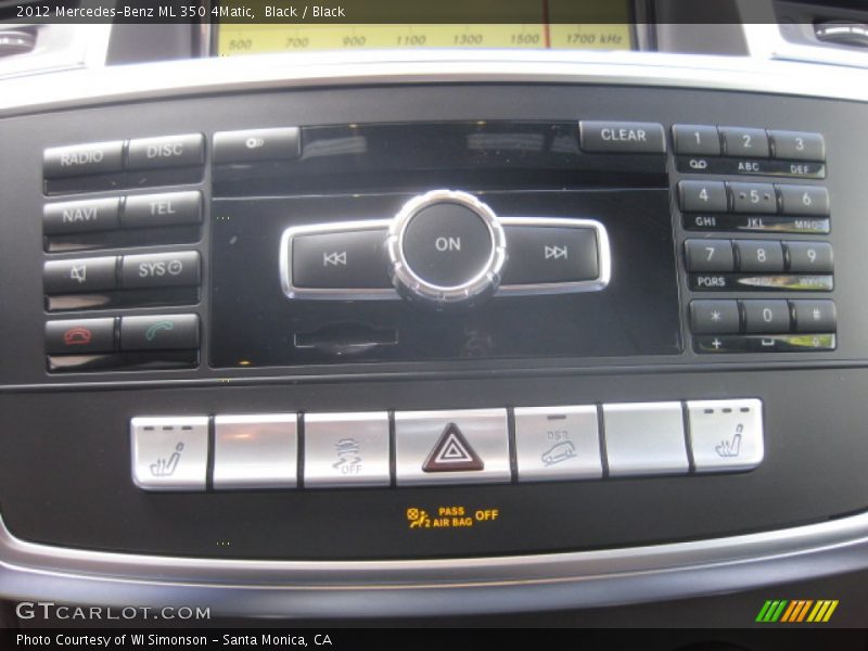 Black / Black 2012 Mercedes-Benz ML 350 4Matic