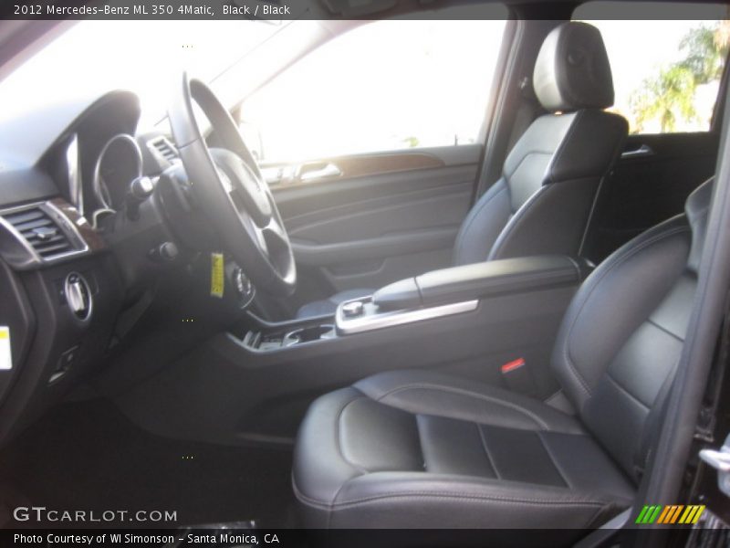Black / Black 2012 Mercedes-Benz ML 350 4Matic