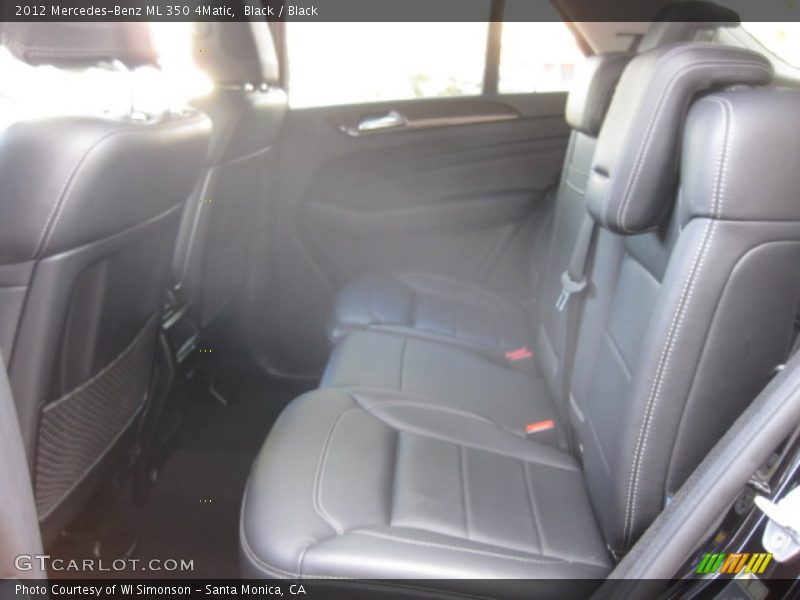 Black / Black 2012 Mercedes-Benz ML 350 4Matic