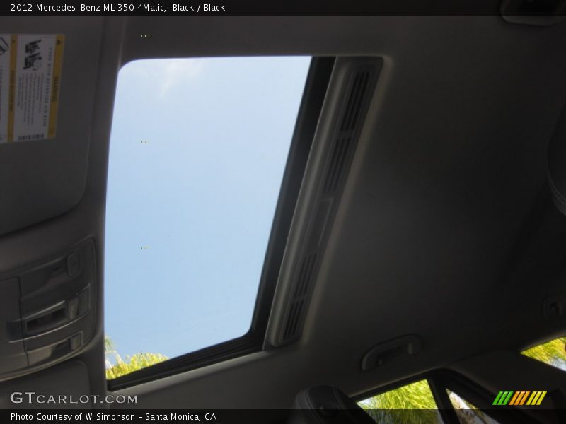 Black / Black 2012 Mercedes-Benz ML 350 4Matic