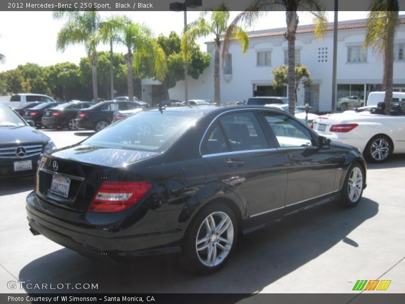 Black / Black 2012 Mercedes-Benz C 250 Sport