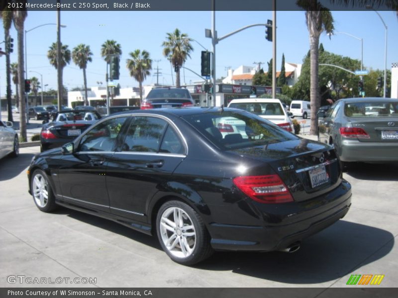 Black / Black 2012 Mercedes-Benz C 250 Sport