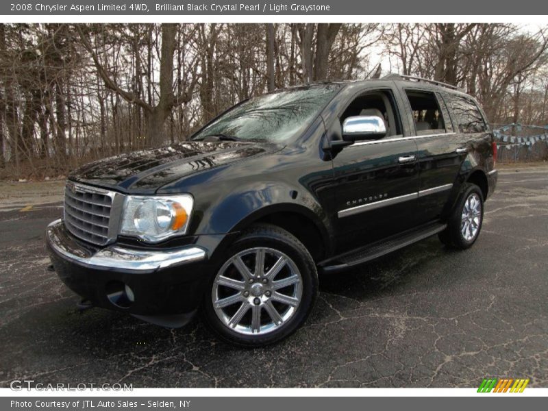 Brilliant Black Crystal Pearl / Light Graystone 2008 Chrysler Aspen Limited 4WD