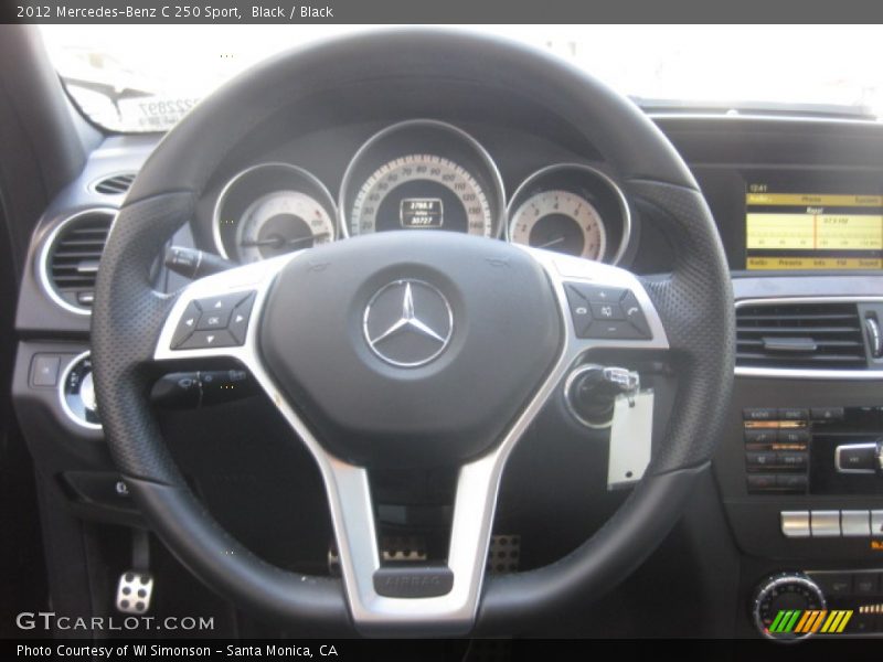 Black / Black 2012 Mercedes-Benz C 250 Sport