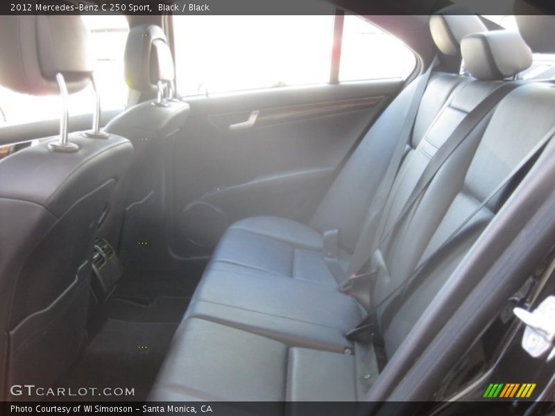 Black / Black 2012 Mercedes-Benz C 250 Sport