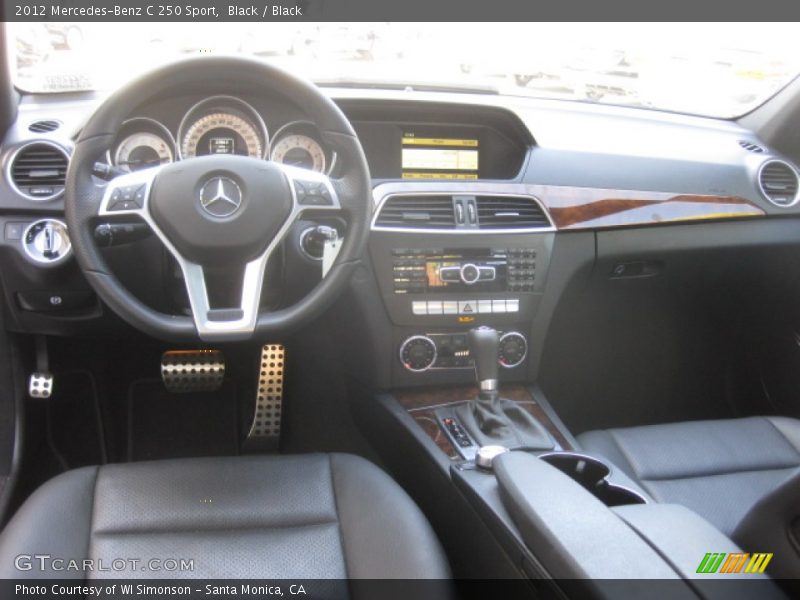 Black / Black 2012 Mercedes-Benz C 250 Sport