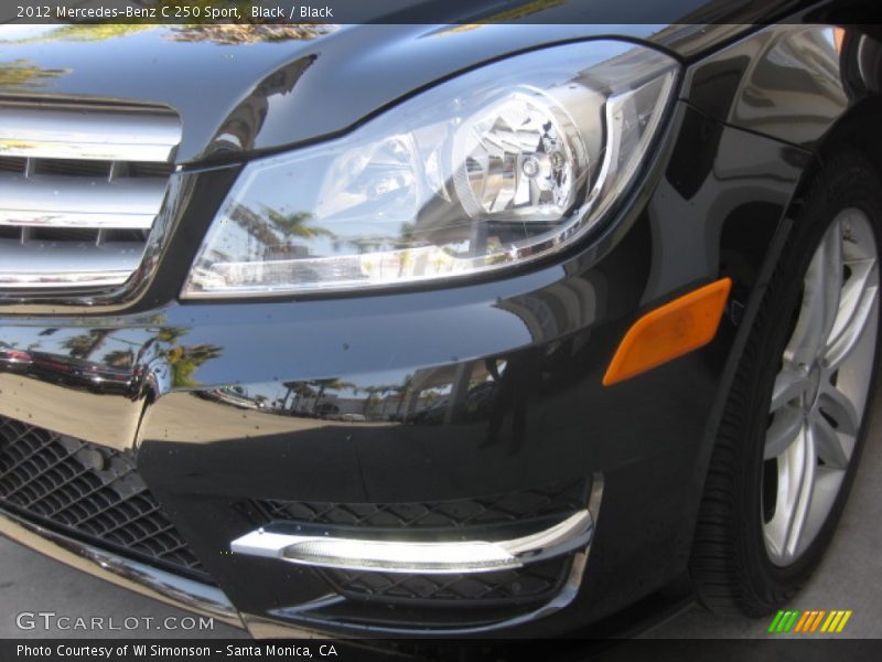 Black / Black 2012 Mercedes-Benz C 250 Sport
