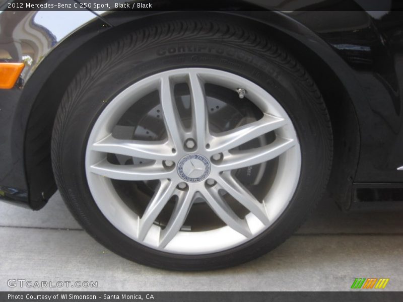 Black / Black 2012 Mercedes-Benz C 250 Sport
