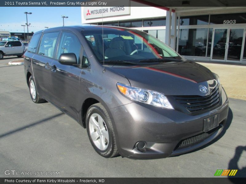 Predawn Gray Mica / Light Gray 2011 Toyota Sienna V6