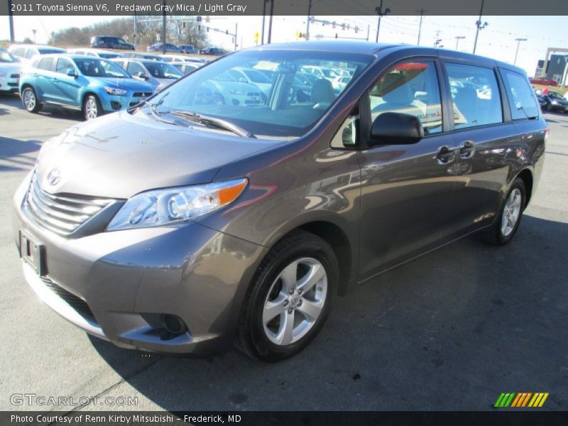 Predawn Gray Mica / Light Gray 2011 Toyota Sienna V6
