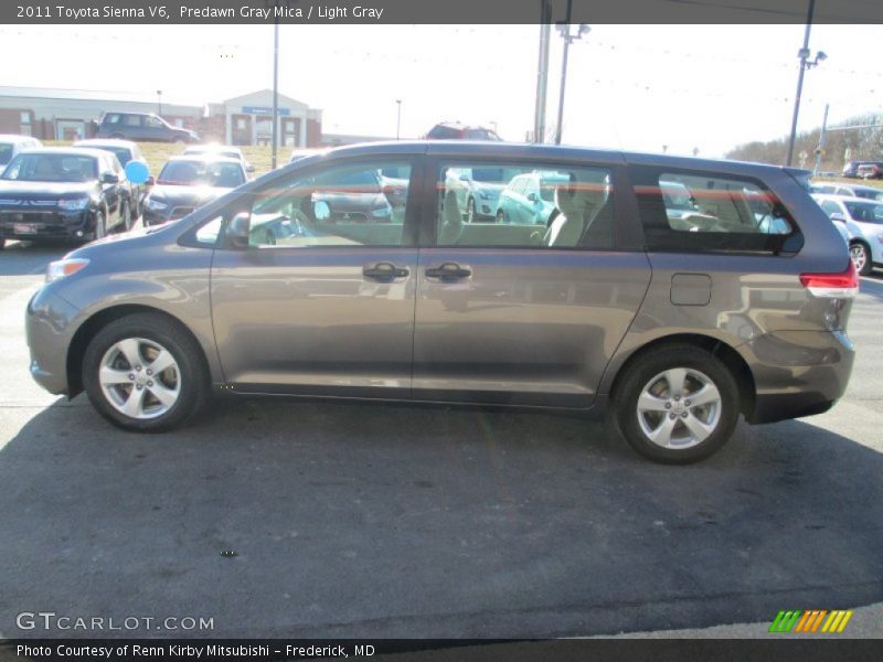 Predawn Gray Mica / Light Gray 2011 Toyota Sienna V6