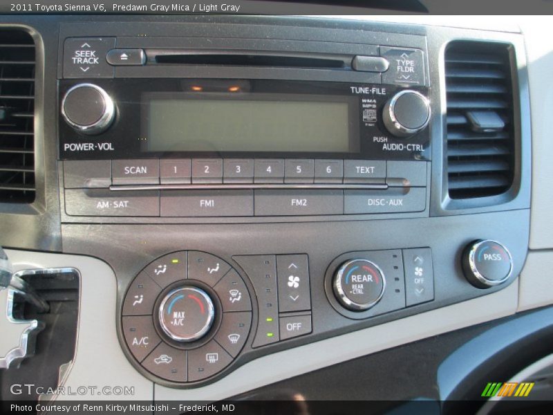 Predawn Gray Mica / Light Gray 2011 Toyota Sienna V6