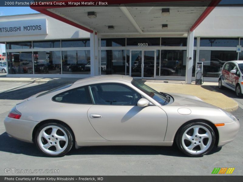 Mirage Metallic / Black 2000 Porsche 911 Carrera Coupe