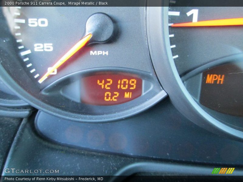 Mirage Metallic / Black 2000 Porsche 911 Carrera Coupe