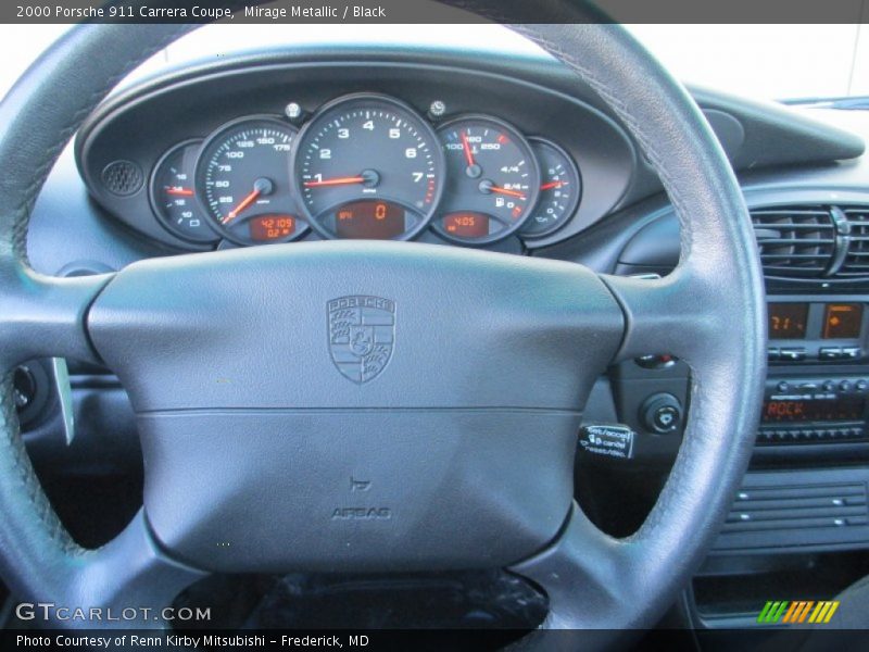 Mirage Metallic / Black 2000 Porsche 911 Carrera Coupe